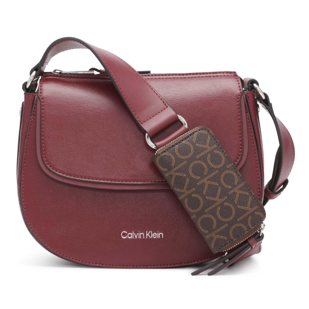 Calvin Klein Handbag Bella Novelty Crossbody
Leather Rouge Red AUTHENTIC NWT - Picture 3 of 9